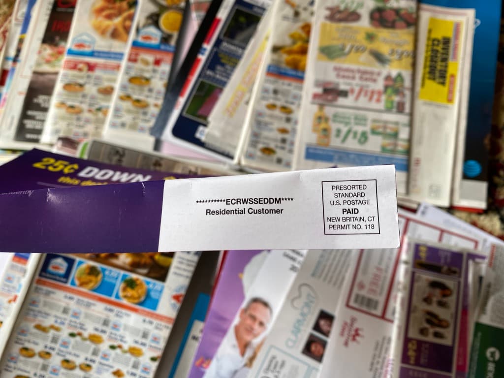 EDDM mail showing ECRWSS label - Residential Customer